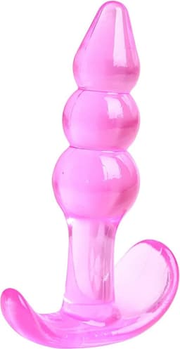 Buttplug I Anaal Plug I Butt Plug I Ribbel Buttplug I Voor Hem Of Haar I 10 CM Inbrenglengte I Siliconen I Roze — thumbnail 1