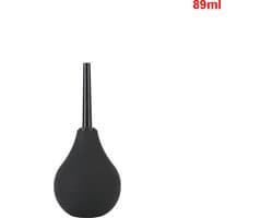 Anale reiniging douche - Klysma - Anaal Douche - Klysmaset - Anus spoelen bij constipatie - 89 ml - Zwart - Intieme Verzorging - Darmreiniging - Enema - Inwendige Douche reiniging - Hygiëne - Bidet - Siliconen - Silecone - Vrouw - Man - Unisex