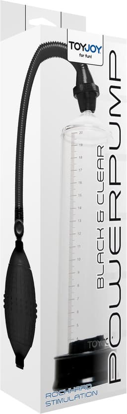 Toyjoy - Power Pump Black - Clear - Penispomp - Ø 55 mm — thumbnail 3