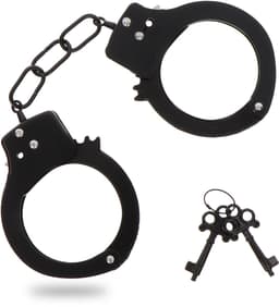 TOYJOY - Metal Handcuffs - Bondage / SM Cuffs Zwart — thumbnail 1