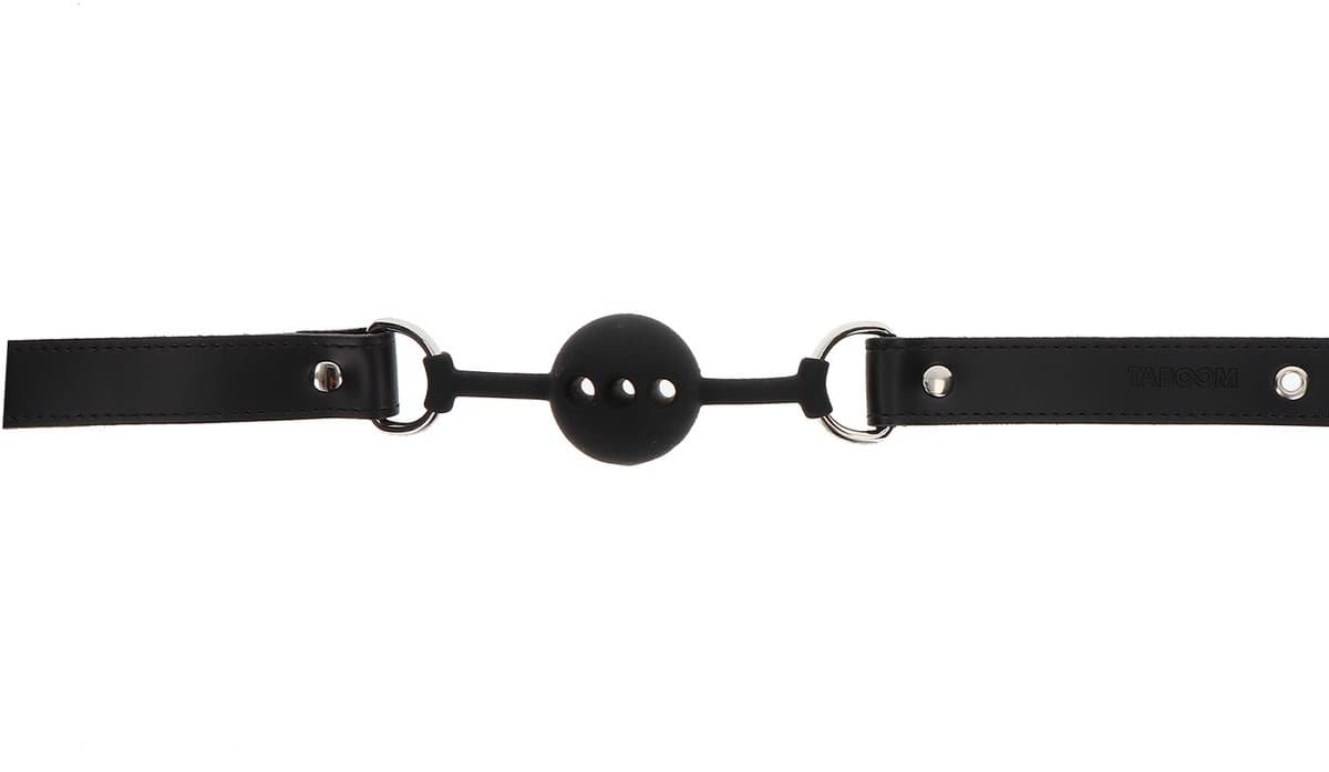 Taboom - Silicone Ball Gag - Bondage / SM Gags and muzzles Zwart — afbeelding 1