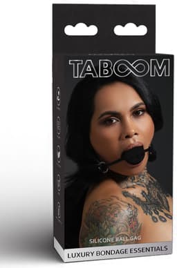 Taboom - Silicone Ball Gag - Bondage / SM Gags and muzzles Zwart — thumbnail 5