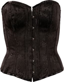 Cottellli Collection –  Korset met Verwijderbare Bretels en Vetersluiting Seductief Variant – Maat L - Zwart — thumbnail 2