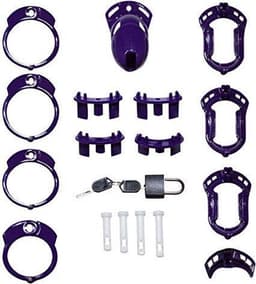 The Vice - Kuisheidskooi - Peniskooi - Chastity Cage - Paars Plus — thumbnail 14