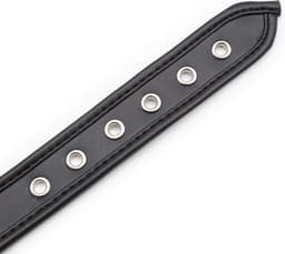 Banoch - Collar of O black - Zwart Pu Leer - halsband bdsm — thumbnail 6