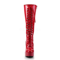 Pleaser - ELECTRA2020 Kniehoge laarzen - US 16 - 47 Shoes - Rood — thumbnail 2