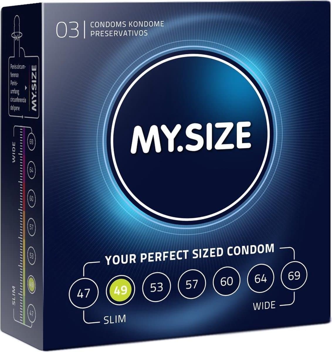 My.Size Condooms maat 49 - 3 stuks — afbeelding 1