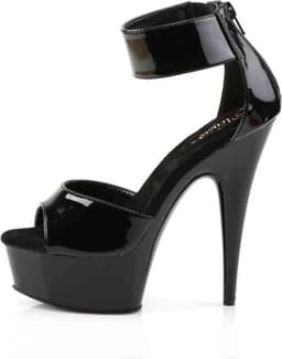 Pleaser - DELIGHT-670-3 Sandaal met enkelband - US 9 - 39 Shoes - Zwart — thumbnail 3