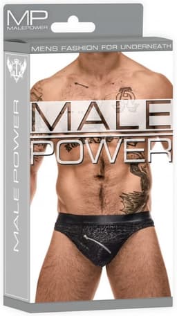 Male Power String met Rits black S/M — thumbnail 3