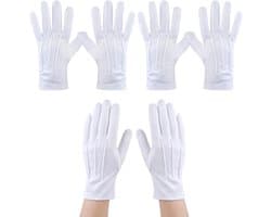 Handschoenen, XL, ceremoniehandschoenen van polyester, voor formele smoking, sieradeninspectie, tovenaarskostuum en militaire parade, comfortabel en rekbaar