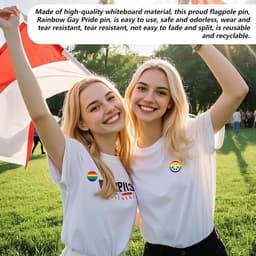 Pin - 16 stuks LGBTQ+ vlaggen speldjes, inclusief regenboog, lesbische, biseksuele en transvlag design, duurzame speldjes voor Pride evenementen, kleding en accessoires — thumbnail 4