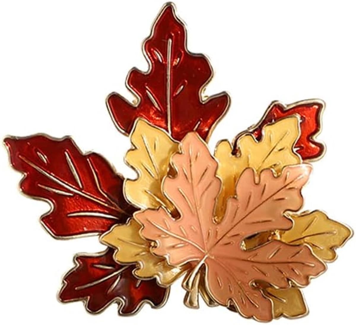 Esdoornblad Mode Broche Retro Olie Reversspeldjes Thanksgiving Broche Pin Herfst Herfst Bladeren Gift Decoratie Sieraden Accessoire — afbeelding 1
