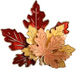 Esdoornblad Mode Broche Retro Olie Reversspeldjes Thanksgiving Broche Pin Herfst Herfst Bladeren Gift Decoratie Sieraden Accessoire — thumbnail 1