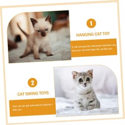 4 Sets Schattige Hangende Deurkozijn Katten Speelgoed Interactieve Binnenspeelgoed Voor Katten Om Te Springen Achtervolgen 2 Stuks * 4 — thumbnail 5