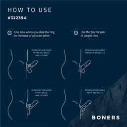 Boners - Vibrerende Siliconen Cockring - Stimulatiebol — thumbnail 2
