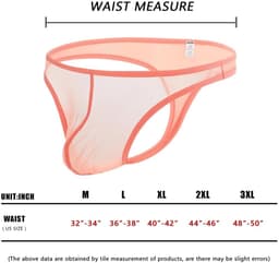 Dailygoods- Jockstrap met 3D-zak - Heren Tanga-ondergoed - Mesh Design - Transparant - Comfortabel - Ademend Materiaal — thumbnail 3