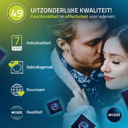 MY.SIZE Classic condooms maat 2 I 49 mm breed I 10 stuks standaard verpakking I premium condooms extra dun I condooms true to touch gossamer I dunne 0,07 mm wanddikte I condooms veganistisch — thumbnail 5