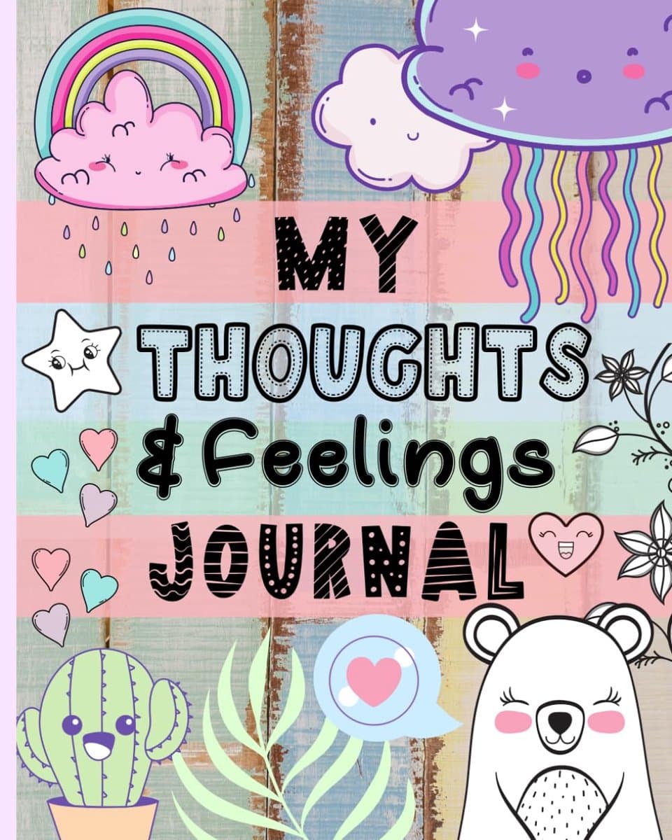 Thoughts & Feelings Journal: Help Kids To Express Emotions, Practice Mindfulness, Gratitude & Positivity! — afbeelding 1