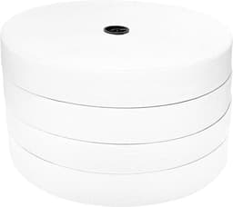 Elastische Band - Doe-het-zelf Projecten, Plat Elastiek, Broekband (Wit, 50m x 25mm) — thumbnail 1