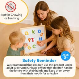 Magnetische letters, 26 Uppercase ABC koelkastmagneten voor peuters 1-3 en kinderen, babyleerontspanner, speelgoedset, preschool verjaardagscadeaus voor jongens en meisjes — thumbnail 3