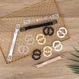 8 Stuks Racerback Bh Bandclips met 4 Antislip Schouderbandjes, Bh Clips om Racerback Houders voor Verborgen Bandjes te Maken voor Jurken Shirts Blazers Baljurken Sporttops — thumbnail 4