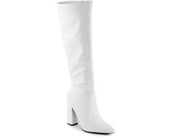 Dames Laarzen - Kniehoge Laars - Mode Statement - Puntige Neus - Hoge Hak