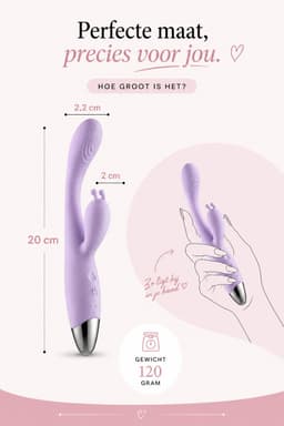 Lavesse Veil - Rabbit Vibrator met Opwarmfunctie - G-Spot & Clitoris Stimulator - 12 Standen - Vibrators voor Vrouwen — thumbnail 4