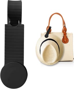 Draagbare Magnetische Hoedenhouder Siliconen Dop Clip voor Reistassen Manden Handtassen Portemonnees Outdoor Reizen Handsfree Hoed Accessoires(Zwart) — thumbnail 1