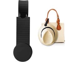 Draagbare Magnetische Hoedenhouder Siliconen Dop Clip voor Reistassen Manden Handtassen Portemonnees Outdoor Reizen Handsfree Hoed Accessoires(Zwart)