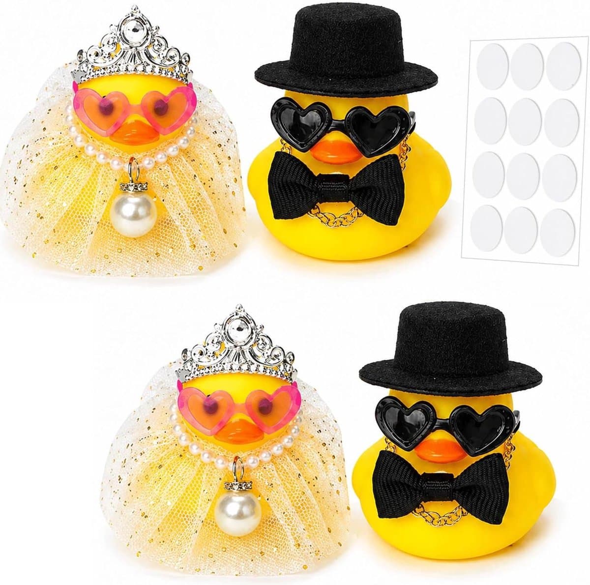 Bruiloftseenden Doe-het-zelf - Cadeauset Paar - Cadeau Verrassen - Inclusief Accessoires - 4 Stuks - Geel — afbeelding 1