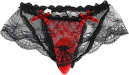 Sexy Sissy Panties voor Mannen met Kant, Transparante Mini Rok en Erotische Ondergoed voor Crossdressers en Cosplay — thumbnail 8
