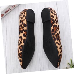 Dailygoody - Schoenen met luipaardpatroon - Avondschoenen voor dames - Elegante hakken - Bruin - Vrijetijdsschoenen - Ideaal voor werk en feesten — thumbnail 3