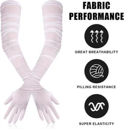 Elegante Lange Transparante Danshandschoenen voor Dames - Opera Handschoenen — thumbnail 5