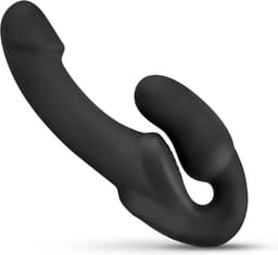 No-Parts - Morgan Strapless Strapon Dildo 22 cm - Zwart — thumbnail 1