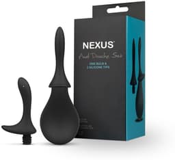 Nexus - Anaal Douche Set - Met 2 Verwisselbare Siliconen Tips - Zwart — thumbnail 12