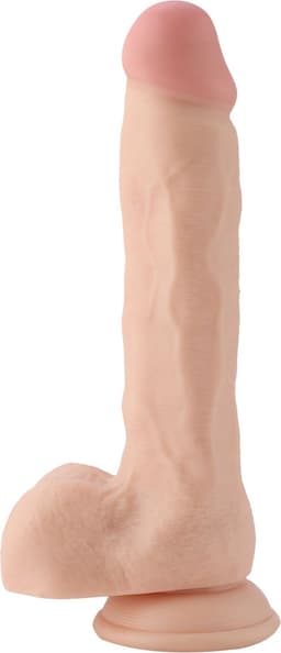 Dildo EZfunLok voor Auxfun Plus Seksmachine Beige 24 cm — thumbnail 2
