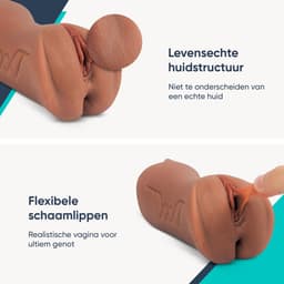 DailyPlay Pocket Pussy voor Man - 3 in 1 – Blowjob Masturbator met Billen en Kunst Vagina – Sex Toys Mannen en Koppels – Nep Kut — thumbnail 11