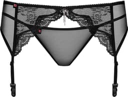 Obsessive - Charms Garter Belt & String Zwart L/XL — thumbnail 3