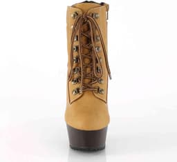 DELIGHT-600TL-02 - (EU 39 = US 9) - 6 Heel, 1 3/4 PF Lace-up Front Bootie, Side Zip — thumbnail 2