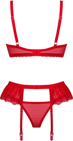 Obsessive - Chilisa Driedelige Set - Rood — thumbnail 6