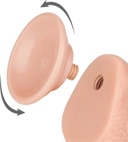 LoveToy - Dildo - Glijdende Huid Dildo - Dubbellaags Dildo - Lengte 19.5 cm - Diameter 3.5 cm - Beige — thumbnail 3