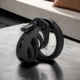 Model 23 - Chastity Cage - 2.5'' / 6,5 cm - Black — thumbnail 7