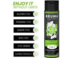 BRUMA - PREMIUM MASSAGE HOT OIL WATERMELON 3 IN 1 - 100 ML | EROTIC MASSAGE