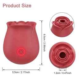 Rose Bliss - Rose Toy - Zuigende Vibrator - Clitoris Stimulator - Oplaadbare Batterij — thumbnail 2