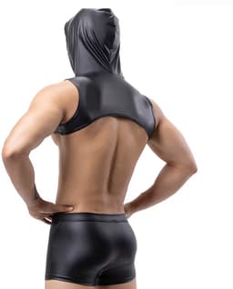 PU Lederen lingerie set heren - Porno - Top en Boxershort - Erotische kleding — thumbnail 3