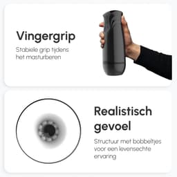 Intimate Desires® London Black - Masturbator voor man - Pocket Pussy - Tril- & Zuigfunctie - Automatische Masturbator - Sex Toys voor mannen - Oplaadbaar — thumbnail 7