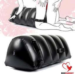 BDSM Seks stoel Black - Bondage - Opblaasbaar - Stevig - Kussen — thumbnail 1