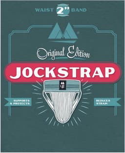MM Sports Original Edition Swimmer/Jogger Jockstrap 2 inch Blue - MAAT L - Heren Ondergoed - Jockstrap voor Man - Mannen Jock — thumbnail 6