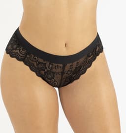 Underneath - Ella Kanten Slip - Zwart — thumbnail 1