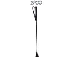 ZADO – 65 cm Lederen ‘Riding Crop’ met Polsband voor de Correctionele Tik – Zwart